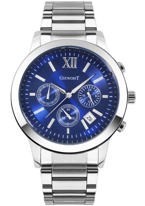 Zegarek Męski Giewont Apex Chrono GW6480-2 Chronograf Silver/Blue