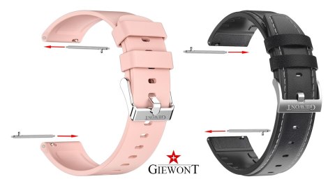 Teleskop GIEWONT Stalowy 22 mm do Pasek/Bransoleta SMARTWATCH GWT22