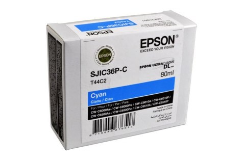 Oryginalny Tusz Cyan Epson SJIC36PC, SJI-C36PC, SJIC-36PC (T44C2, C13T44C240)