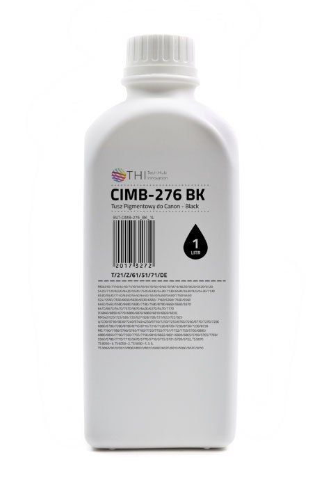 PRODUKT NA ZAMÓWIENIE, MOQ: 80SZT ŁĄCZNIE WSZYSTKICH KOLORÓW. Butelka Black Canon 1L Tusz Pigmentowy (Pigment) INK-MATE CIMB276