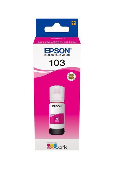 Oryginalny Tusz w butelce Magenta Epson 103 (T00S3, C13T00S34A)