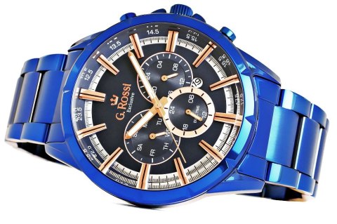 Zegarek Męski G.Rossi Dual Time E13605B-6F3 + BOX