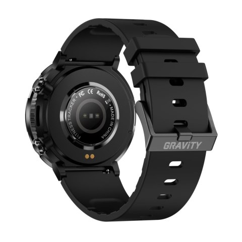 Smartwatch Gravity GT21-1+ Czarny Pasek Silikonowy