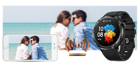 Smartwatch Gravity GT21-7 + Czarny Pasek Silikonowy