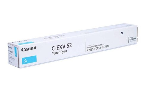 Oryginalny Toner Cyan Canon ADV iR-C7565, iR-C7570, iR-C7580 (C-EXV52C, CEXV52C, 0999C002)